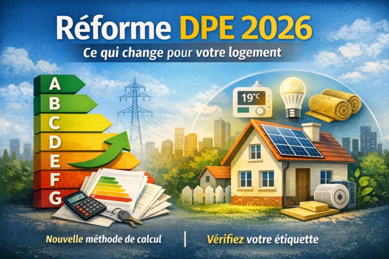 Réforme DPE 2026 : nouvelle méthode de calcul et vérification de l’étiquette énergétique