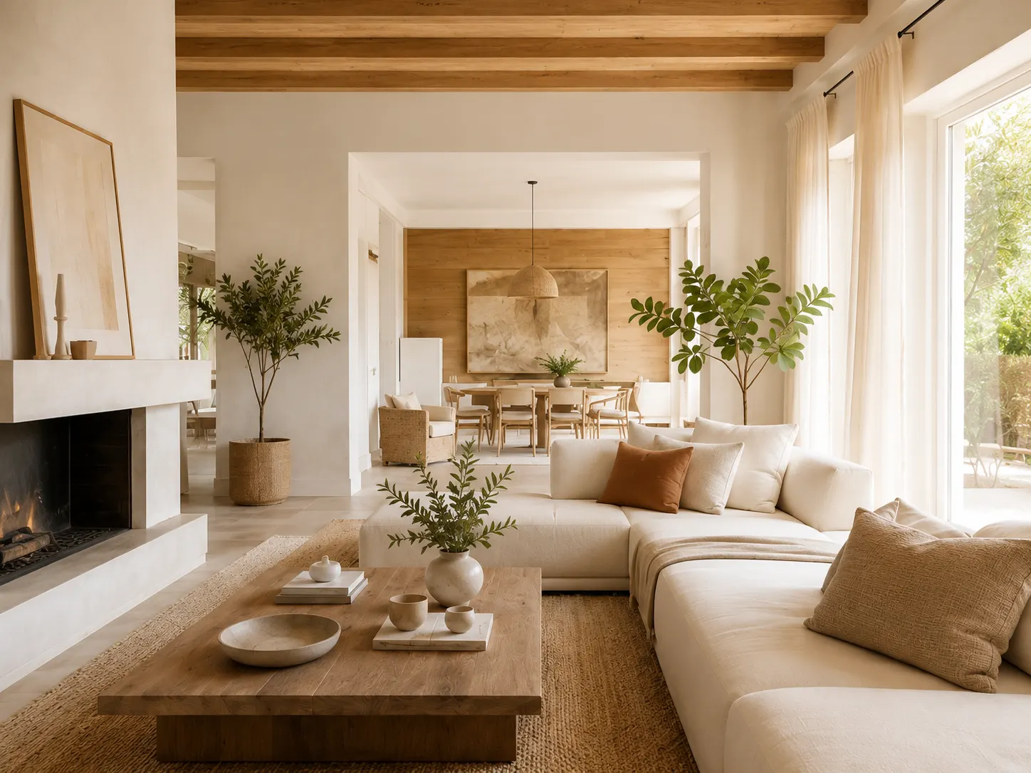 Intérieur lumineux valorisé par le home staging avant une vente ou une location