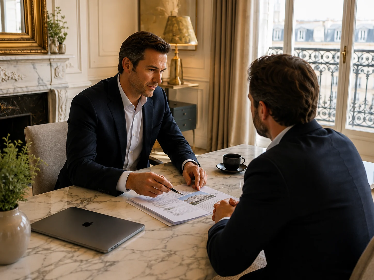 Analyse d’un dossier d’offre d’achat immobilier avec plans et documents