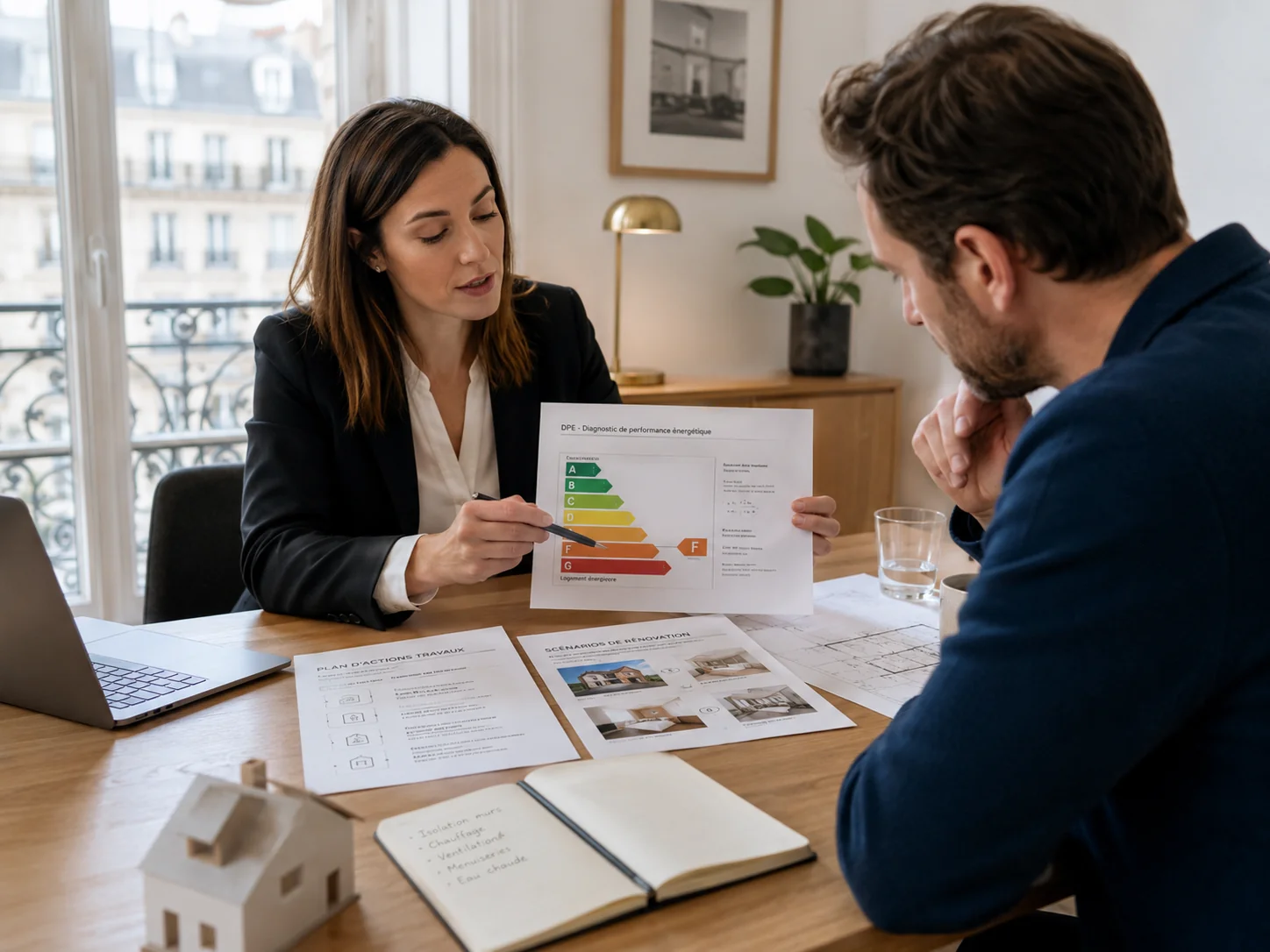 Conseil autour du DPE et d’une stratégie de travaux avant vente
