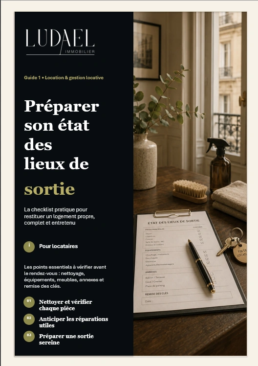 Guide PDF préparer son état des lieux de sortie LUDAEL Immobilier