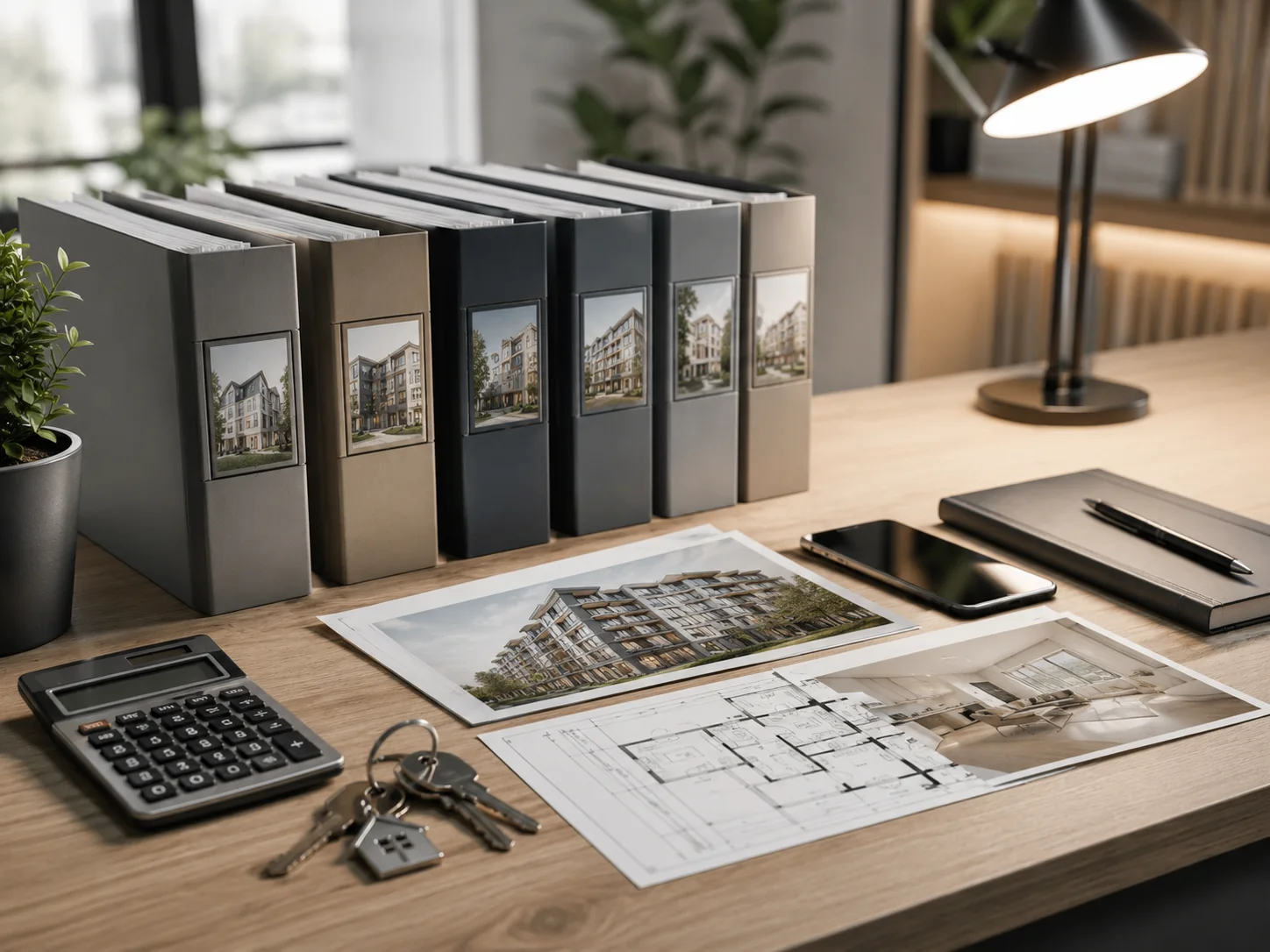 Classeurs et dossiers immobiliers organisés par bien pour suivre plusieurs locations